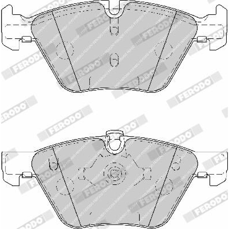 Jeu de 4 plaquettes de frein avant FERODO FDB1773 - Visuel 2