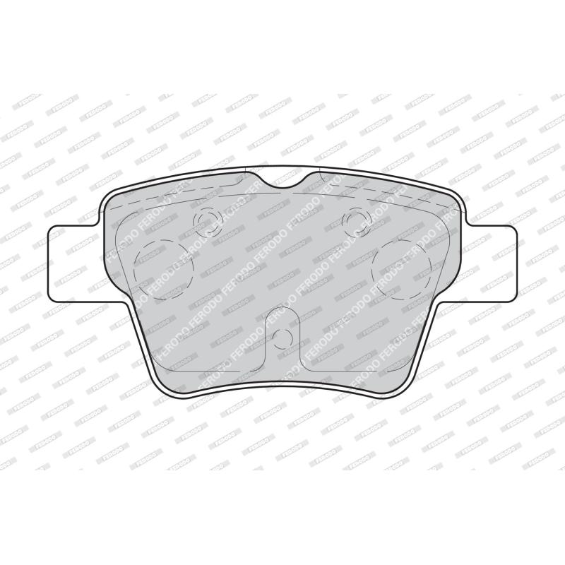 Jeu de 4 plaquettes de frein arrière FERODO FDB1784 - Visuel 1