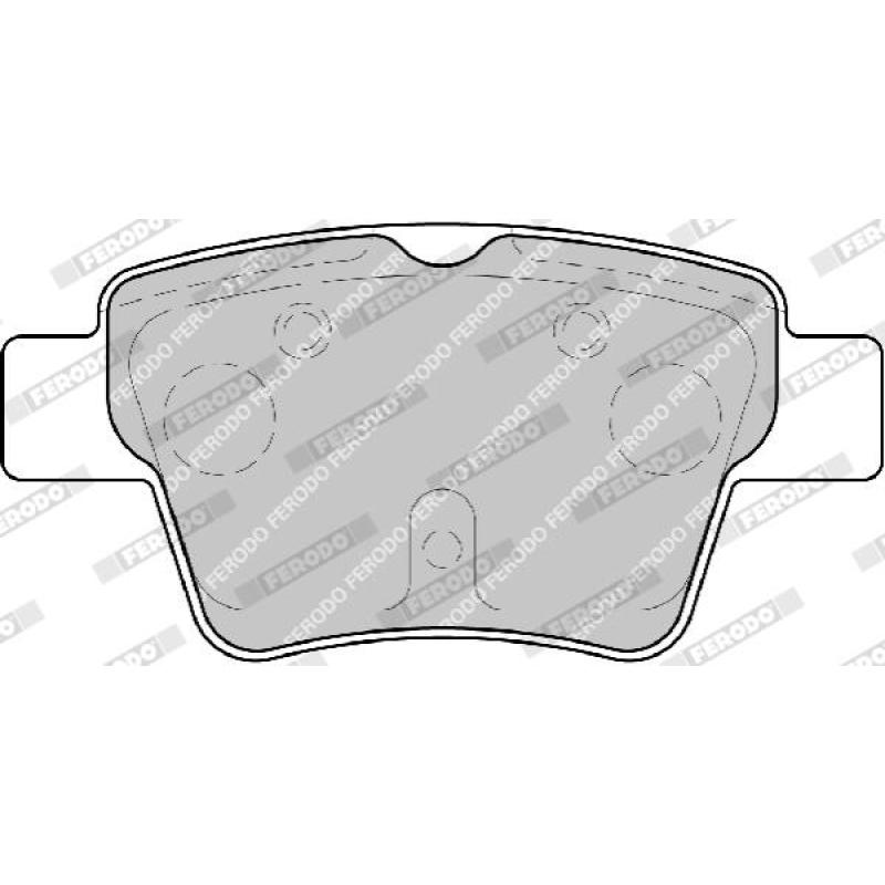 Jeu de 4 plaquettes de frein arrière FERODO FDB1784 - Visuel 2