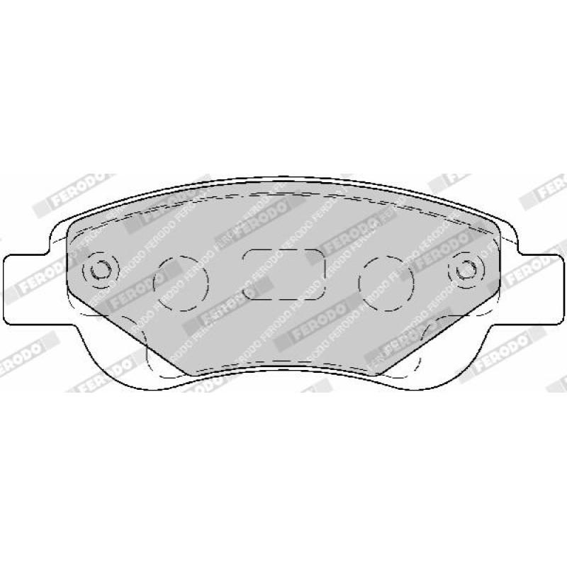 Jeu de 4 plaquettes de frein avant FERODO FDB1790 - Visuel 2