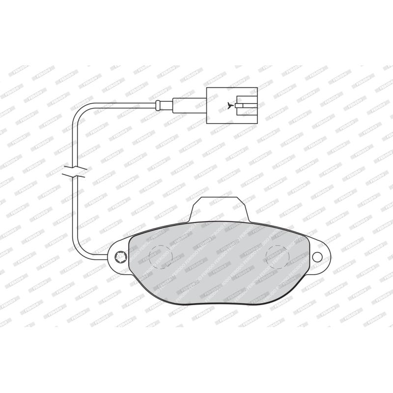 Jeu de 4 plaquettes de frein avant FERODO FDB1944 - Visuel 1