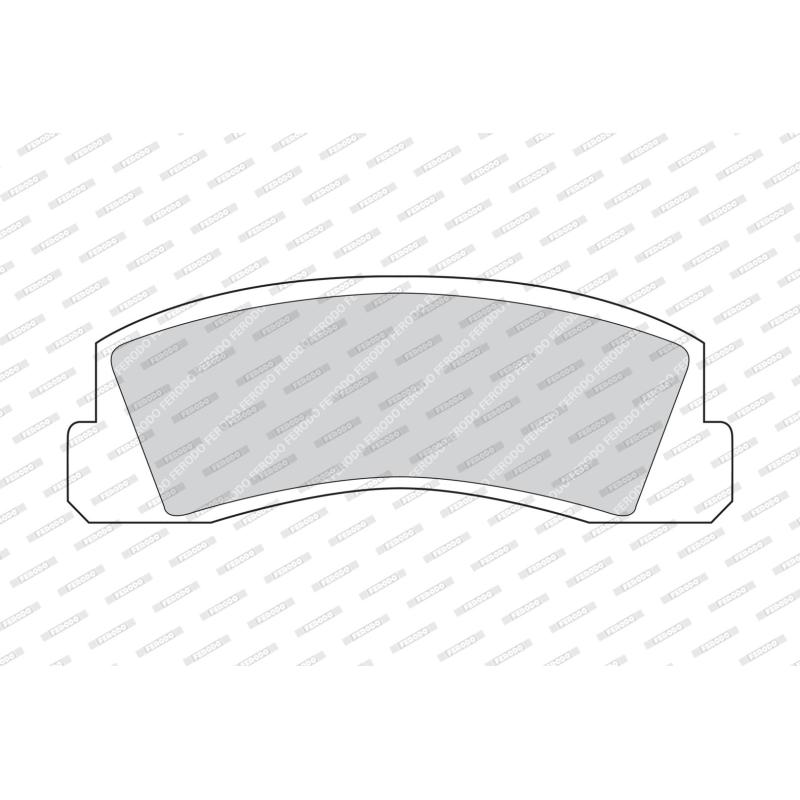 Jeu de 4 plaquettes de frein avant FERODO FDB195 - Visuel 1
