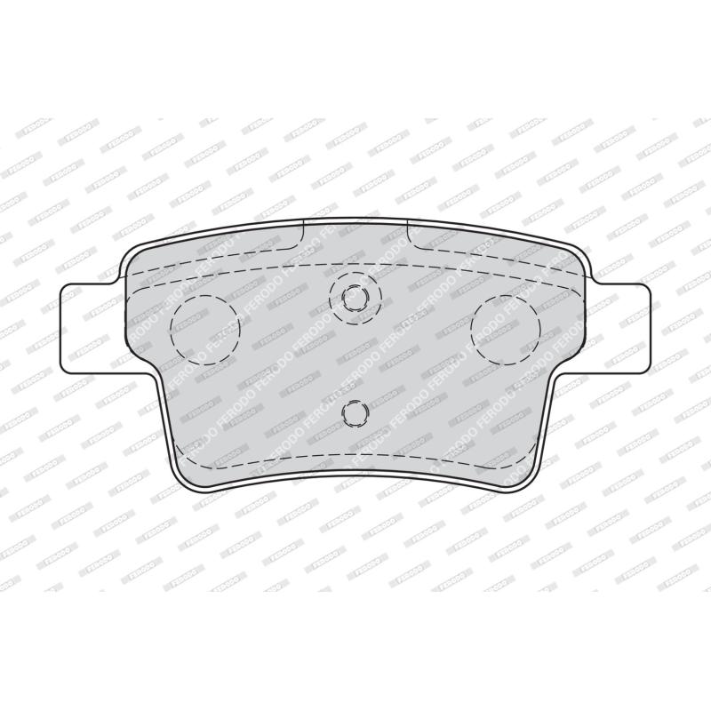 Jeu de 4 plaquettes de frein arrière FERODO FDB1973 - Visuel 1