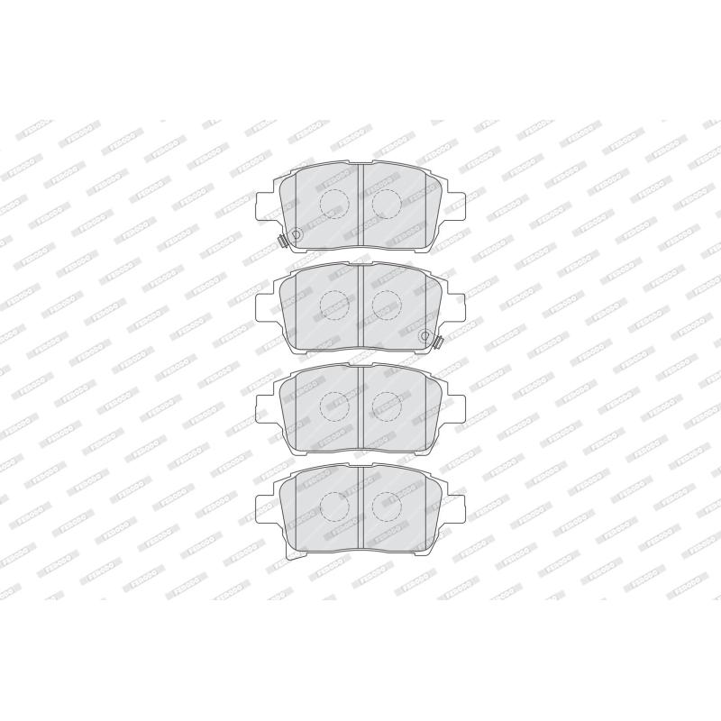 Jeu de 4 plaquettes de frein avant FERODO FDB1985 - Visuel 1