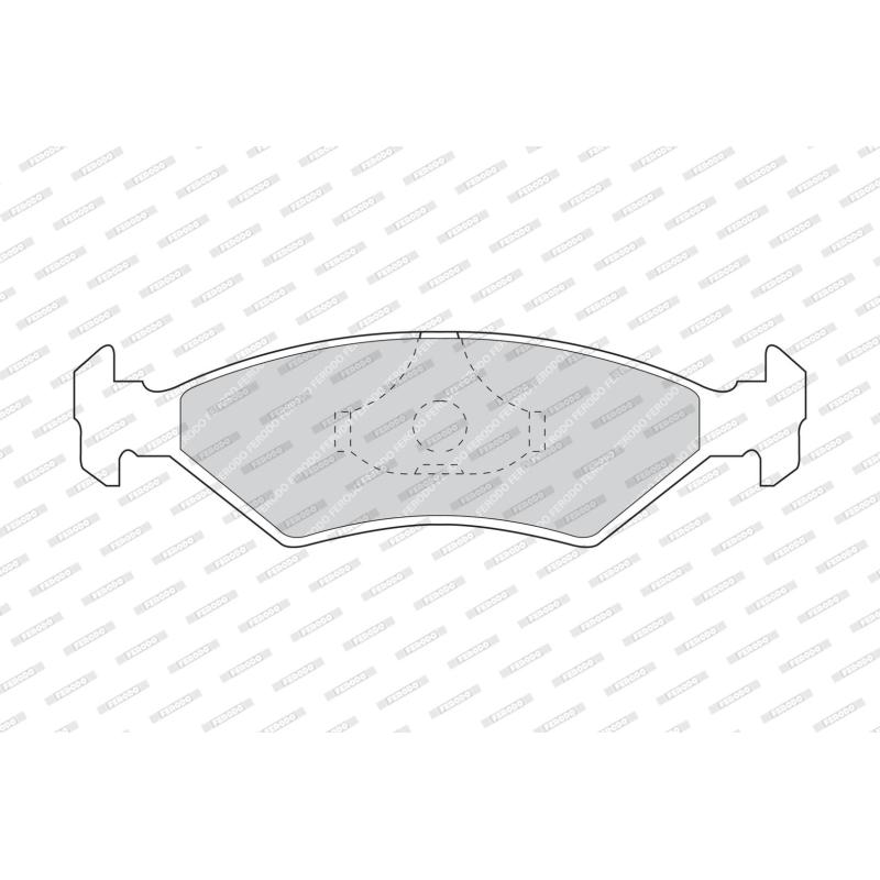 Jeu de 4 plaquettes de frein avant FERODO FDB206 - Visuel 1