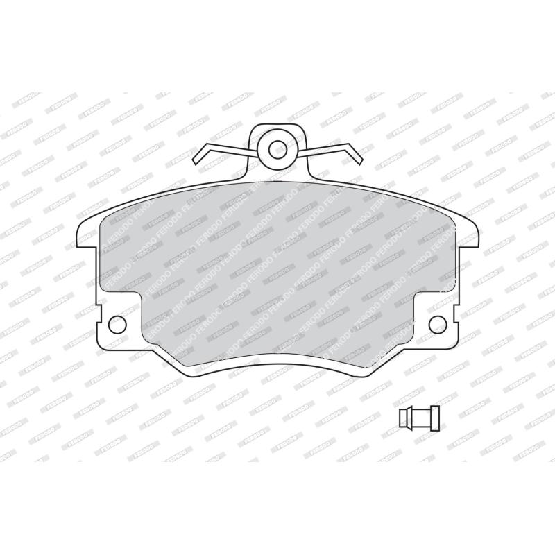 Jeu de 4 plaquettes de frein avant FERODO FDB370 - Visuel 1
