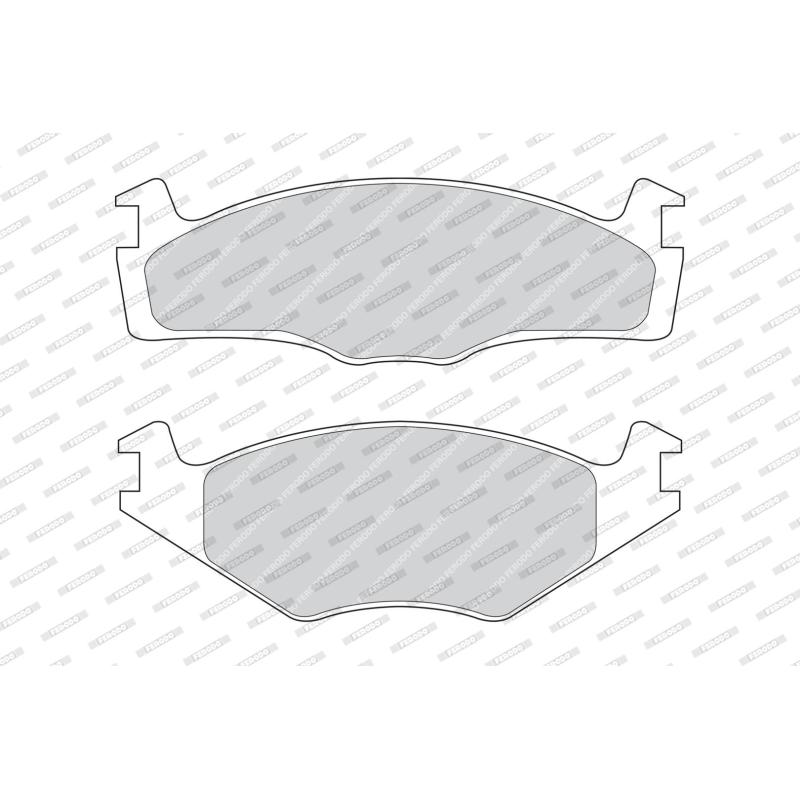 Jeu de 4 plaquettes de frein avant FERODO FDB392 - Visuel 1