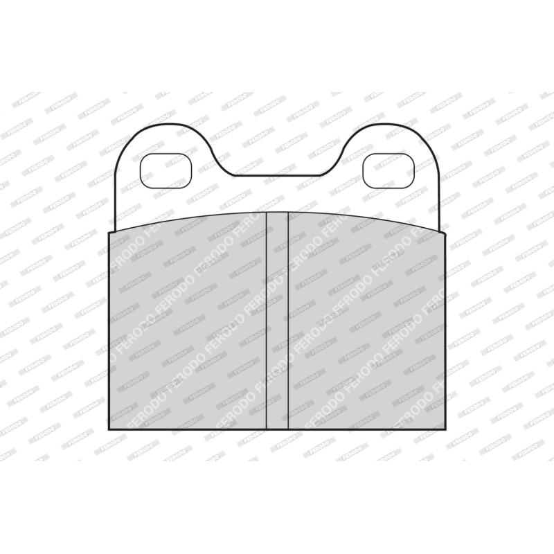 Jeu de 4 plaquettes de frein avant FERODO FDB3M - Visuel 1