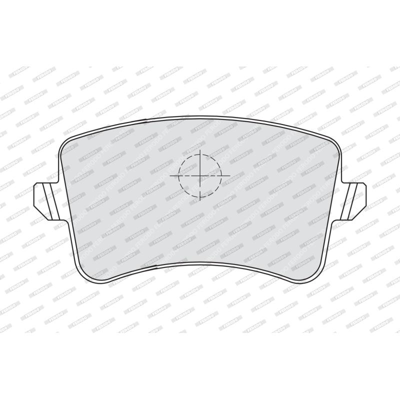 Jeu de 4 plaquettes de frein arrière FERODO FDB4050 - Visuel 1