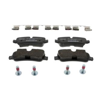 Jeu de 4 plaquettes de frein arrière FERODO OEM LR032377 Jeu de 4 plaquettes de frein arrière FERODO OEM LR032377