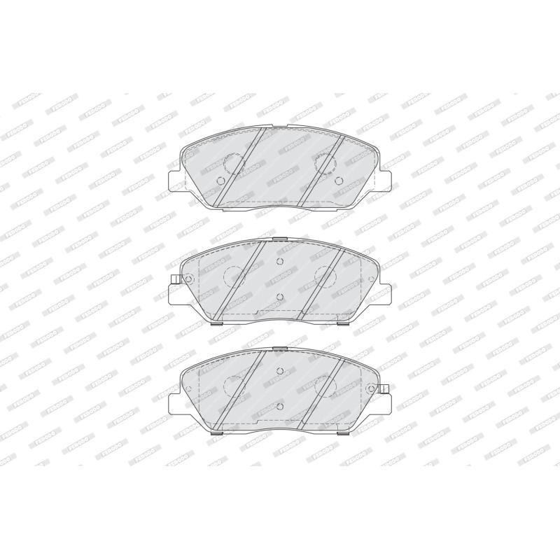 Jeu de 4 plaquettes de frein avant FERODO FDB4111 - Visuel 1