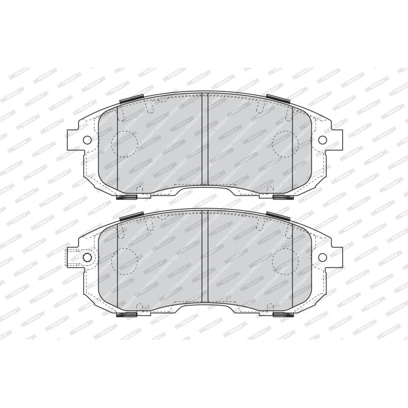 Jeu de 4 plaquettes de frein avant FERODO FDB4112 - Visuel 1