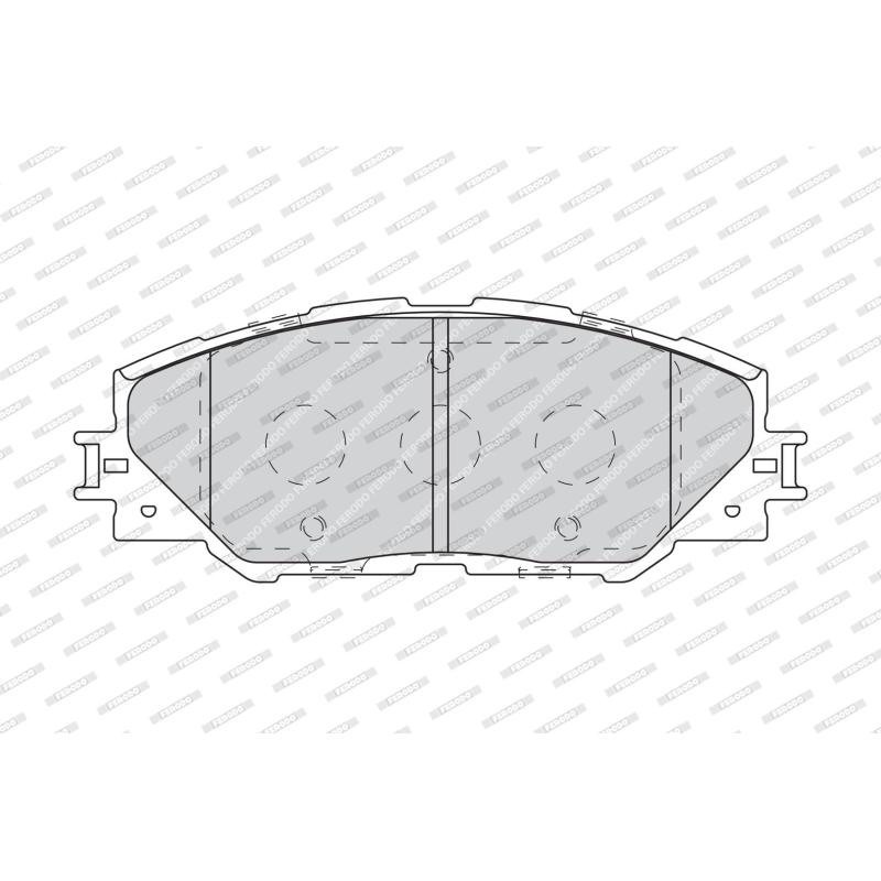Jeu de 4 plaquettes de frein avant FERODO FDB4136 - Visuel 1