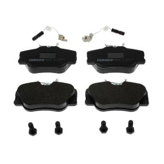 Jeu de 4 plaquettes de frein avant FERODO FDB415 pour FORD FOCUS E 200 D - 75cv