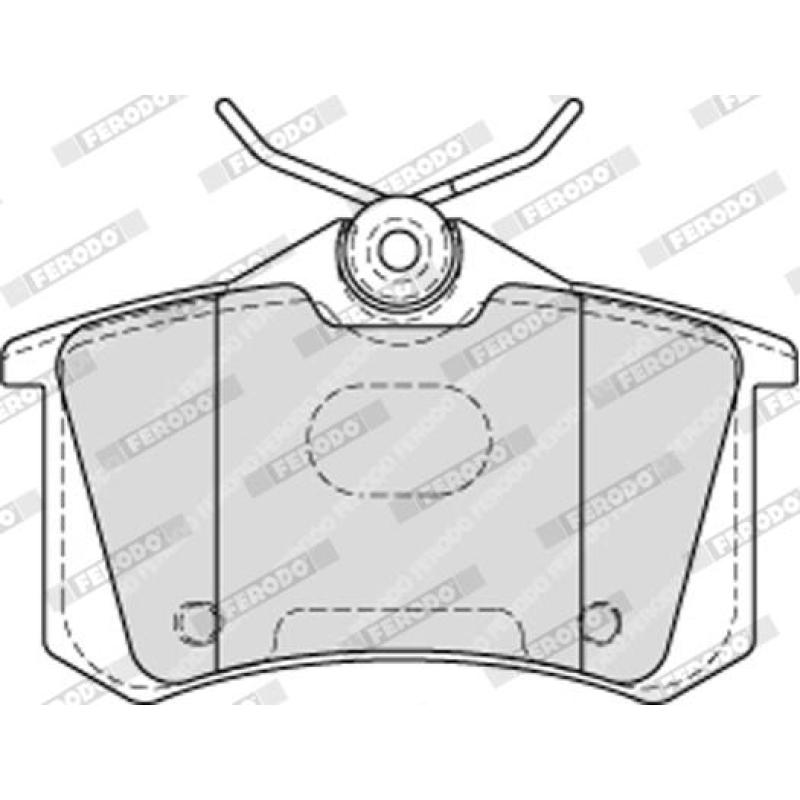 Jeu de 4 plaquettes de frein arrière FERODO FDB4178 - Visuel 2