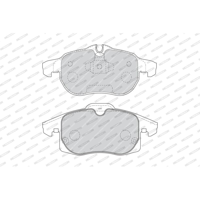 Jeu de 4 plaquettes de frein avant FERODO FDB4188 - Visuel 1
