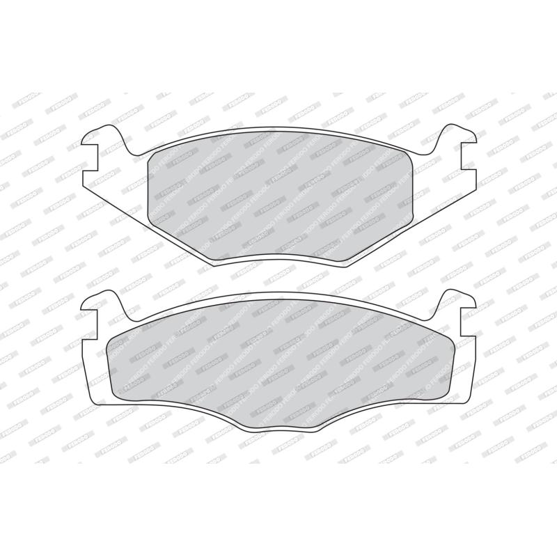 Jeu de 4 plaquettes de frein avant FERODO FDB419 - Visuel 1