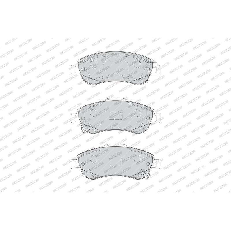 Jeu de 4 plaquettes de frein avant FERODO FDB4228 - Visuel 1