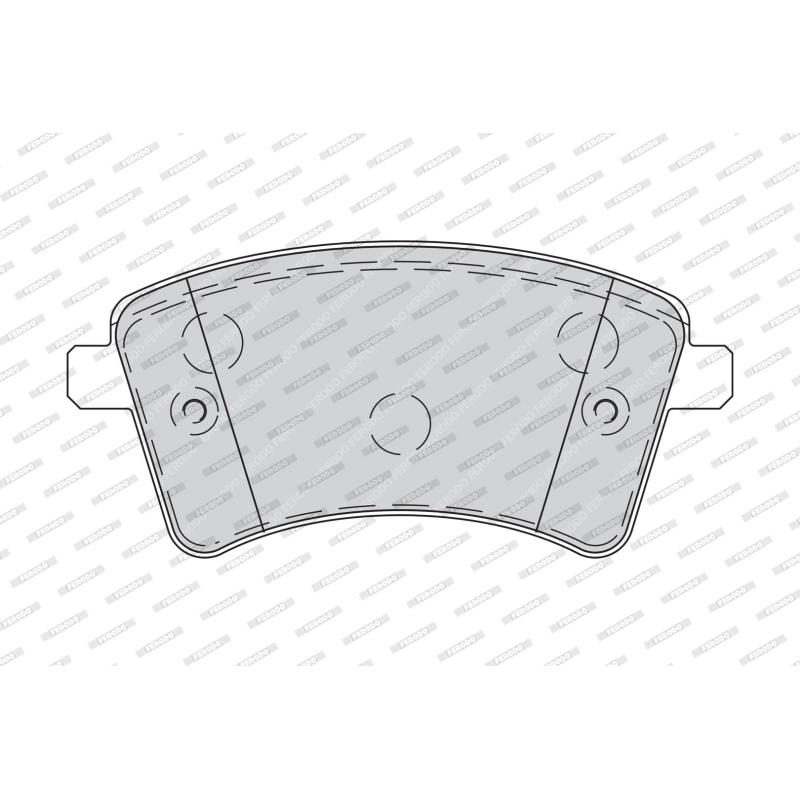 Jeu de 4 plaquettes de frein avant FERODO FDB4256 - Visuel 1