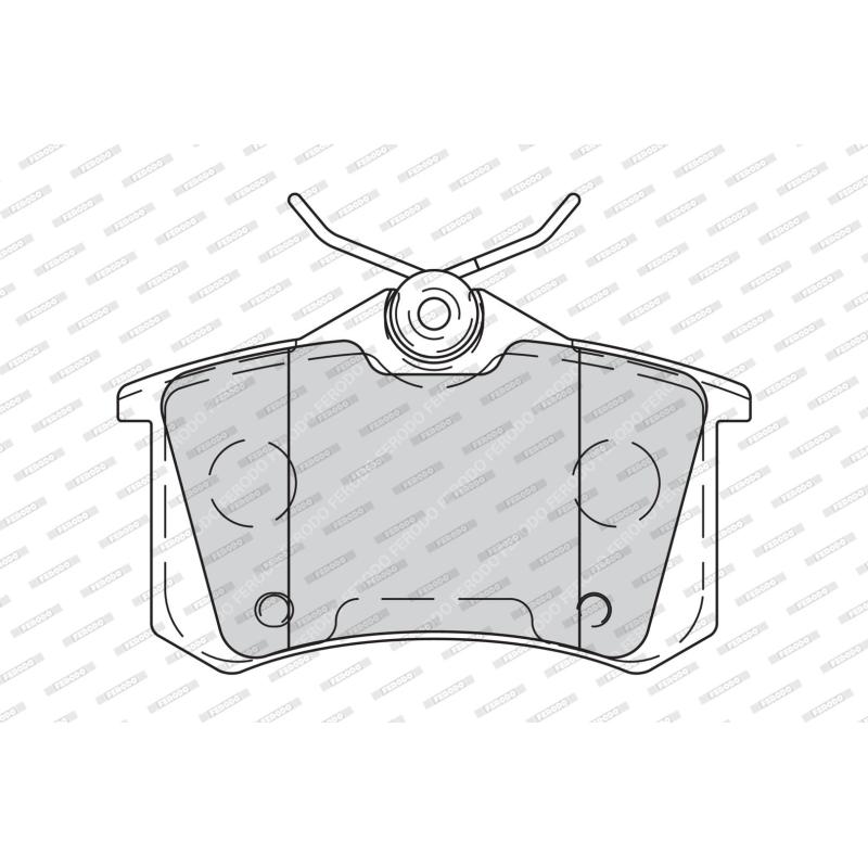 Jeu de 4 plaquettes de frein arrière FERODO FDB4260 - Visuel 1
