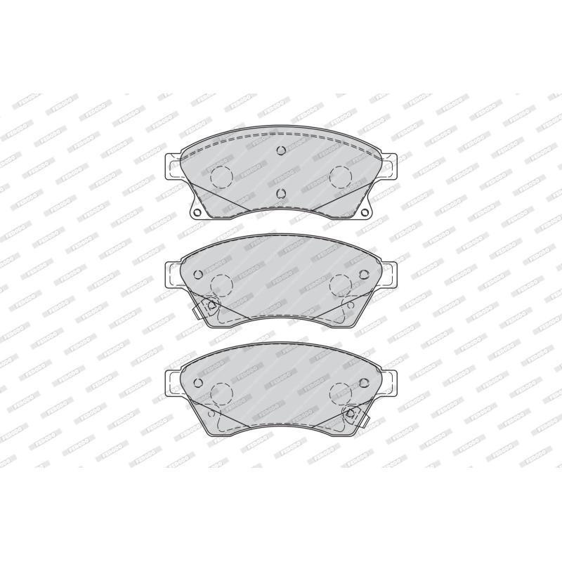 Jeu de 4 plaquettes de frein avant FERODO FDB4262 - Visuel 1