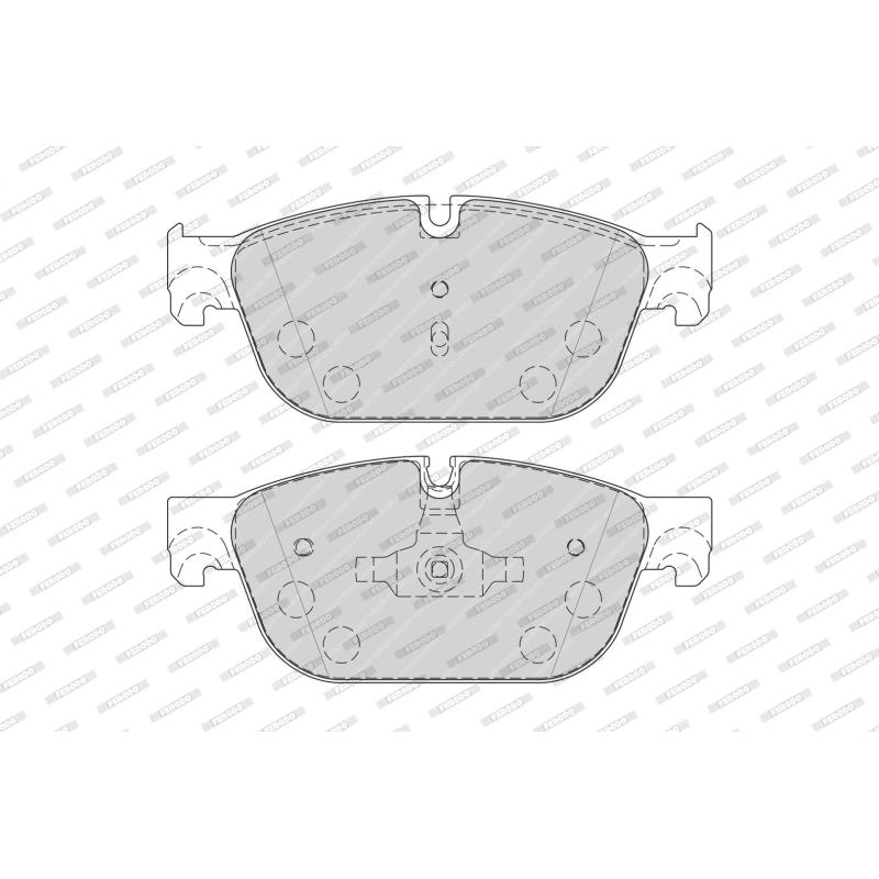 Jeu de 4 plaquettes de frein avant FERODO FDB4313 - Visuel 1