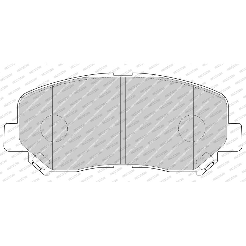 Jeu de 4 plaquettes de frein avant FERODO FDB4357 - Visuel 1