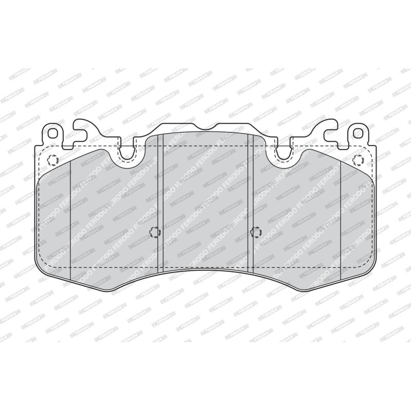 Jeu de 4 plaquettes de frein avant FERODO FDB4379 - Visuel 1