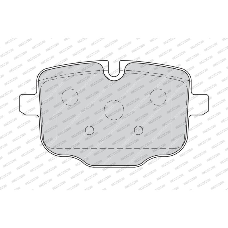 Jeu de 4 plaquettes de frein arrière FERODO FDB4381 - Visuel 1