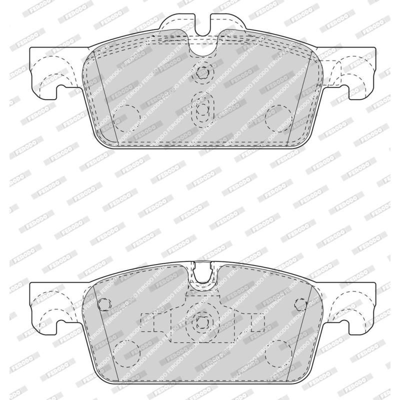 Jeu de 4 plaquettes de frein avant FERODO FDB4405 - Visuel 2