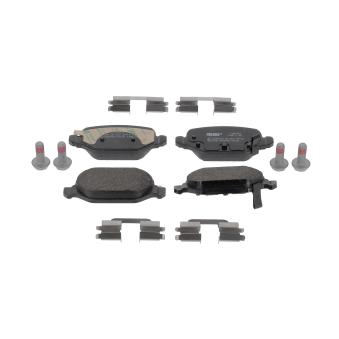 Jeu de 4 plaquettes de frein arrière FERODO OEM 77366453