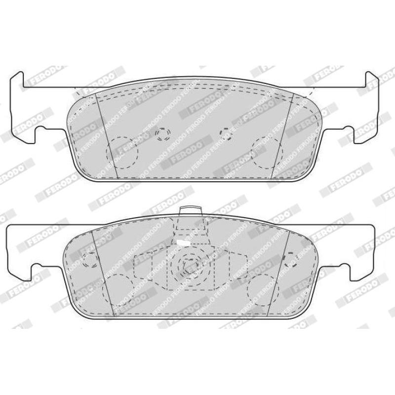 Jeu de 4 plaquettes de frein avant FERODO FDB4615 - Visuel 2