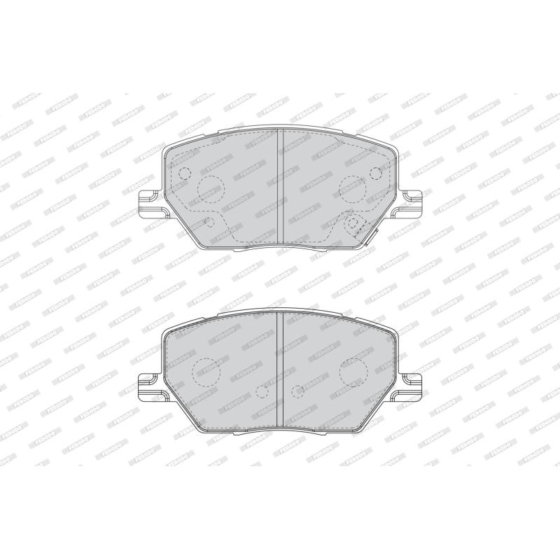 Jeu de 4 plaquettes de frein avant FERODO FDB4688 - Visuel 1