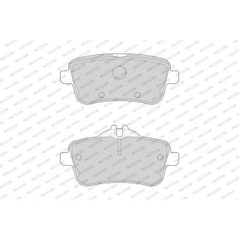 Jeu de 4 plaquettes de frein arrière FERODO OEM 0064204120