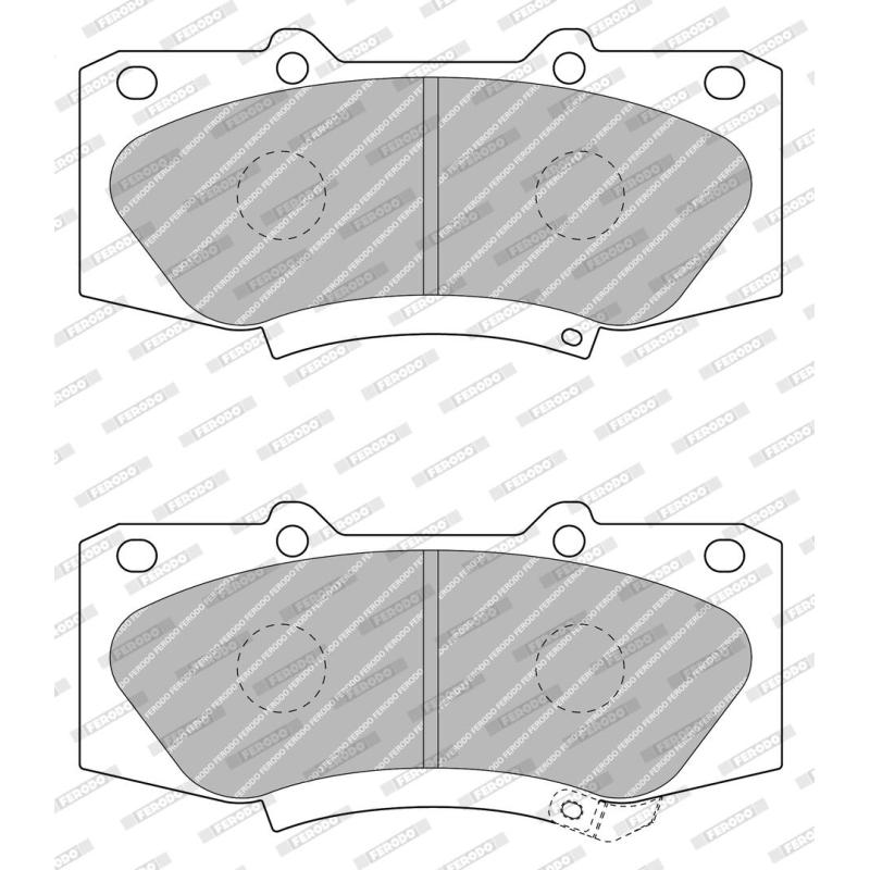 Jeu de 4 plaquettes de frein avant FERODO FDB4715 - Visuel 1