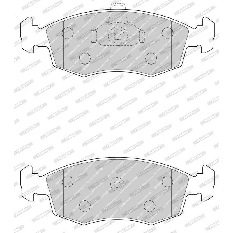 Jeu de 4 plaquettes de frein avant FERODO FDB4735 - Visuel 1