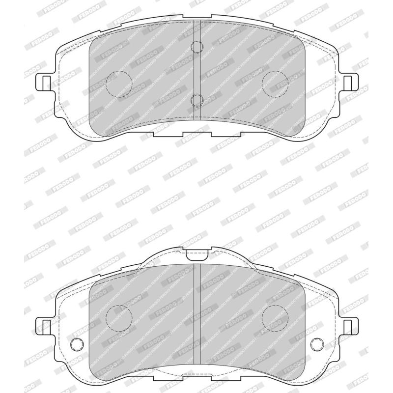 Jeu de 4 plaquettes de frein avant FERODO FDB4764 - Visuel 2