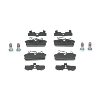 Jeu de 4 plaquettes de frein arrière FERODO FDB4893 pour PEUGEOT BOXER 80 - 11cv