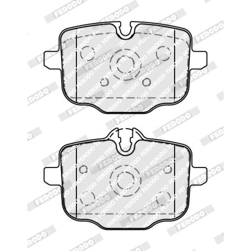 Jeu de 4 plaquettes de frein arrière FERODO FDB5056 - Visuel 1