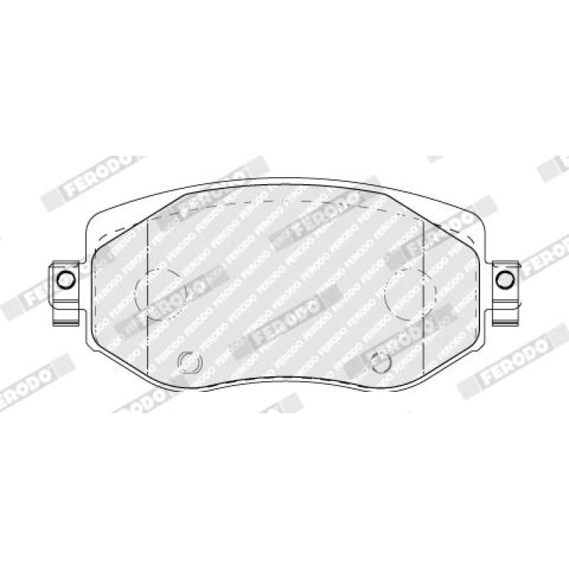 Jeu de 4 plaquettes de frein avant FERODO FDB5104 - Visuel 1