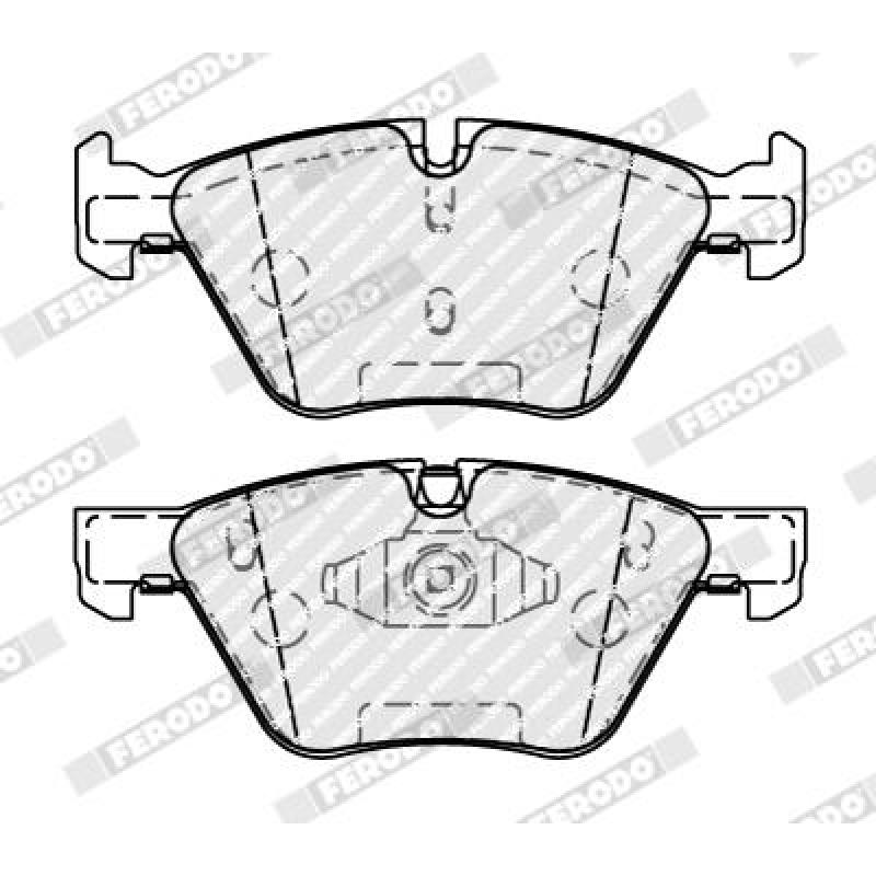 Jeu de 4 plaquettes de frein avant FERODO FDB5178 - Visuel 1