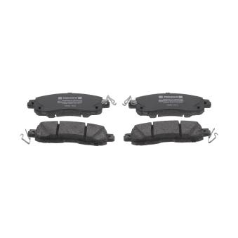 Jeu de 4 plaquettes de frein avant FERODO OEM D10603TS0A