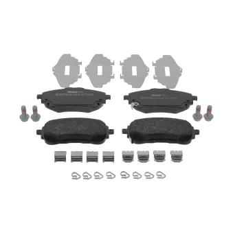 Jeu de 4 plaquettes de frein avant FERODO FDB5292 pour TOYOTA COROLLA 1,8 VVTi Hybrid - 140cv