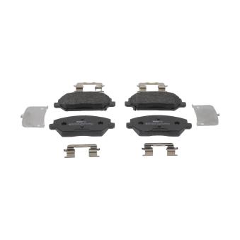 Jeu de 4 plaquettes de frein avant FERODO FDB5317 pour DODGE CALIBER 1.6 CRDi - 110cv