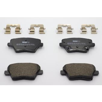 Jeu de 4 plaquettes de frein avant FERODO FDB5334 pour DODGE CALIBER 1.6 CRDi - 110cv