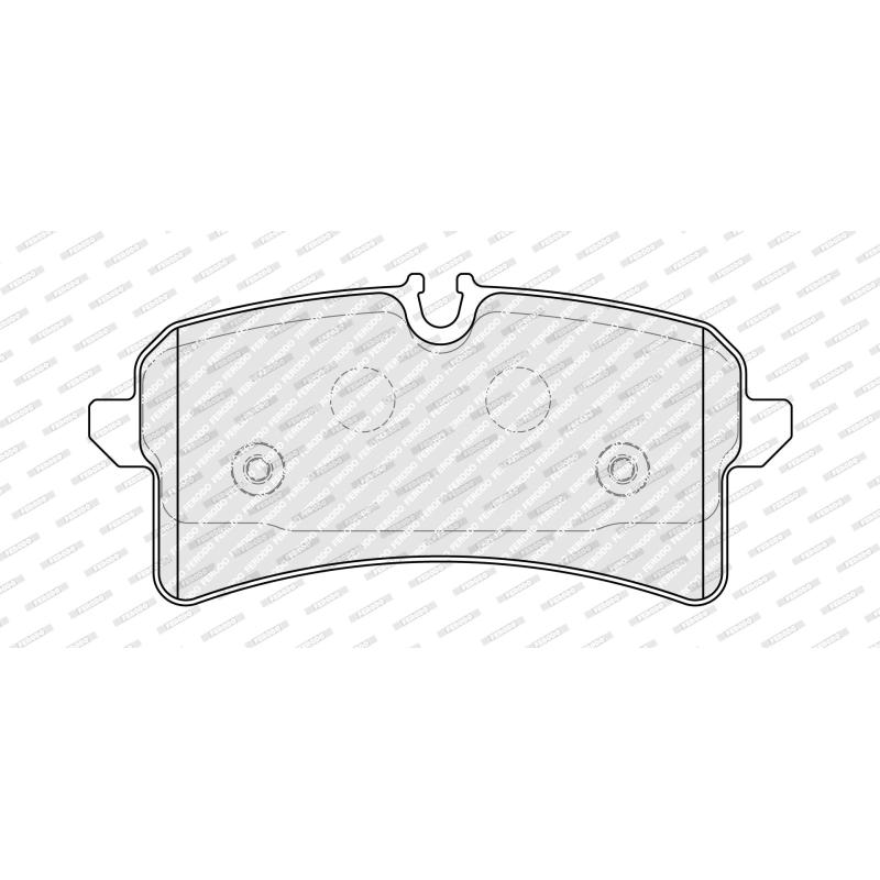 Jeu de 4 plaquettes de frein arrière FERODO FDB5383 - Visuel 1