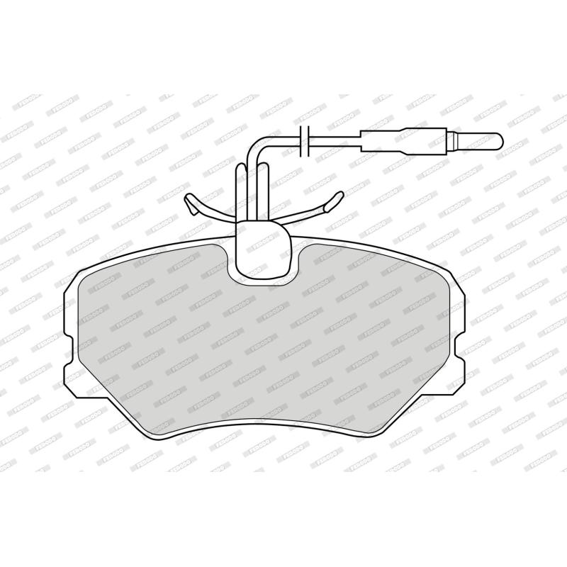 Jeu de 4 plaquettes de frein avant FERODO FDB540 - Visuel 1