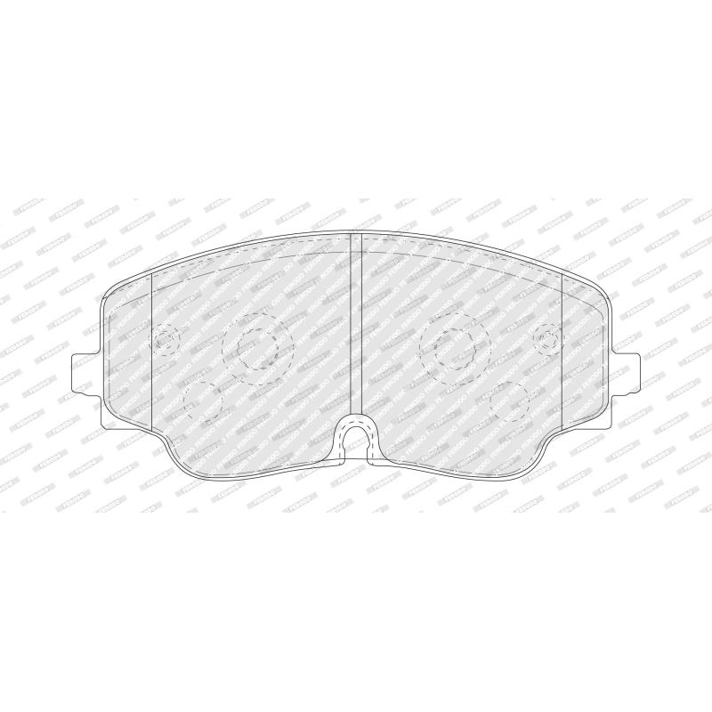 Jeu de 4 plaquettes de frein avant FERODO FDB5458 - Visuel 1