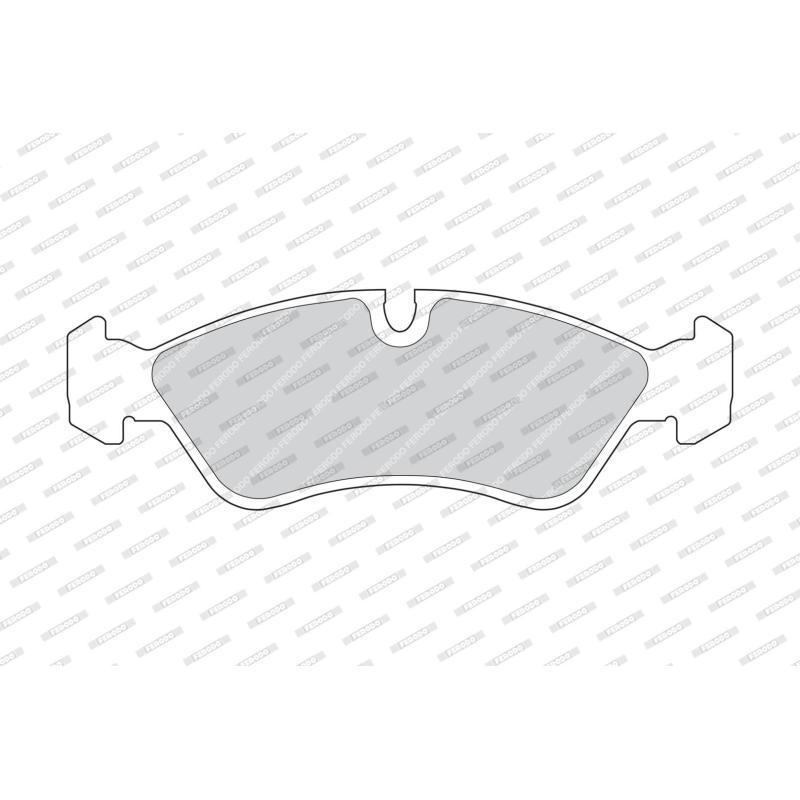 Jeu de 4 plaquettes de frein avant FERODO FDB584 - Visuel 1