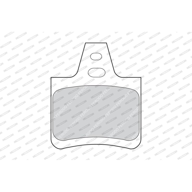Jeu de 4 plaquettes de frein arrière FERODO FDB615 - Visuel 1